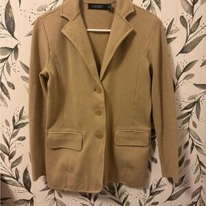 Ralph Lauren Combed Cotton Blend Blazer